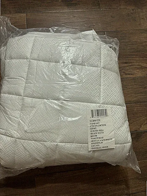 New The Company Store Overfilled White King Mattress Pad