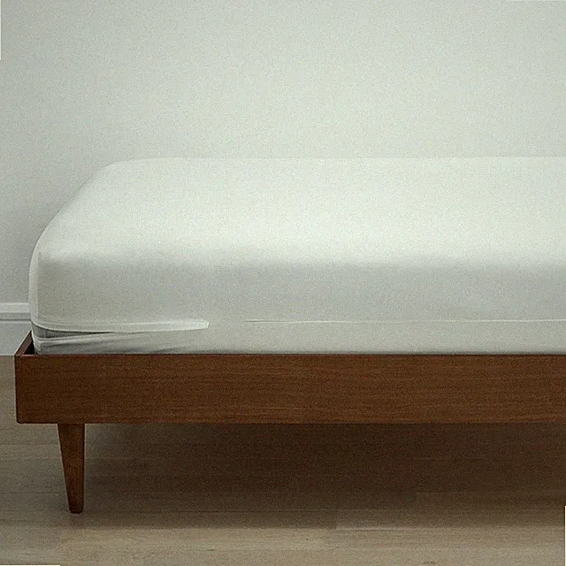 Organic Cotton Sateen Mattress/Box Spring Protector(White)-Legends Hotel|6947