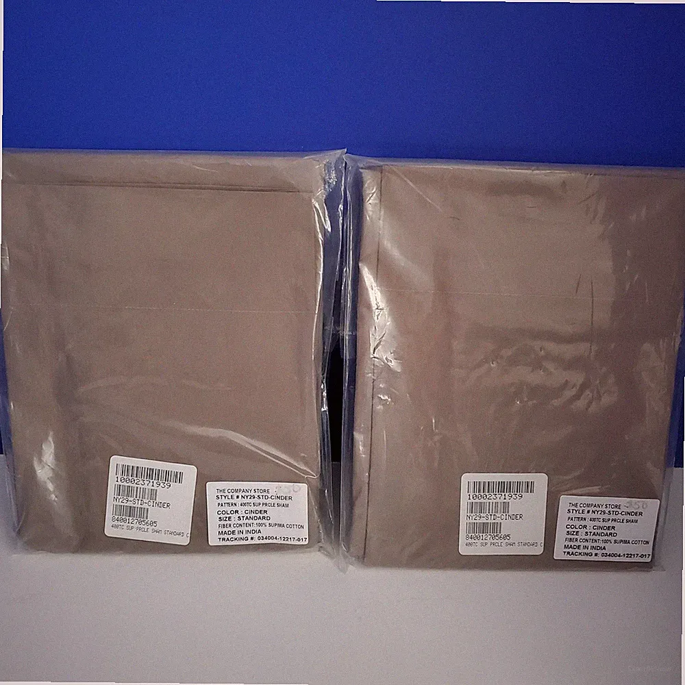 The Company Store 2pc Standard Shams Supima Cotton CINDER