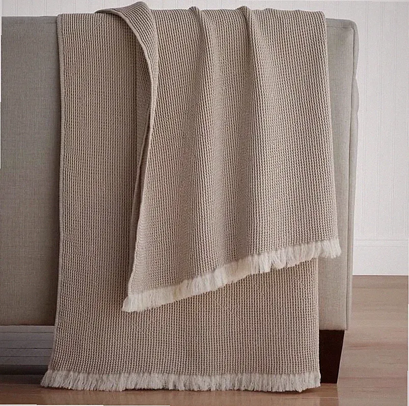 The Company Store Cadence Solid Throw - Taupe