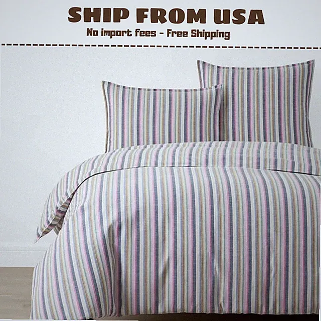 The Company Store Company Cotton Yamika Stripe Duvet Cover - Multi