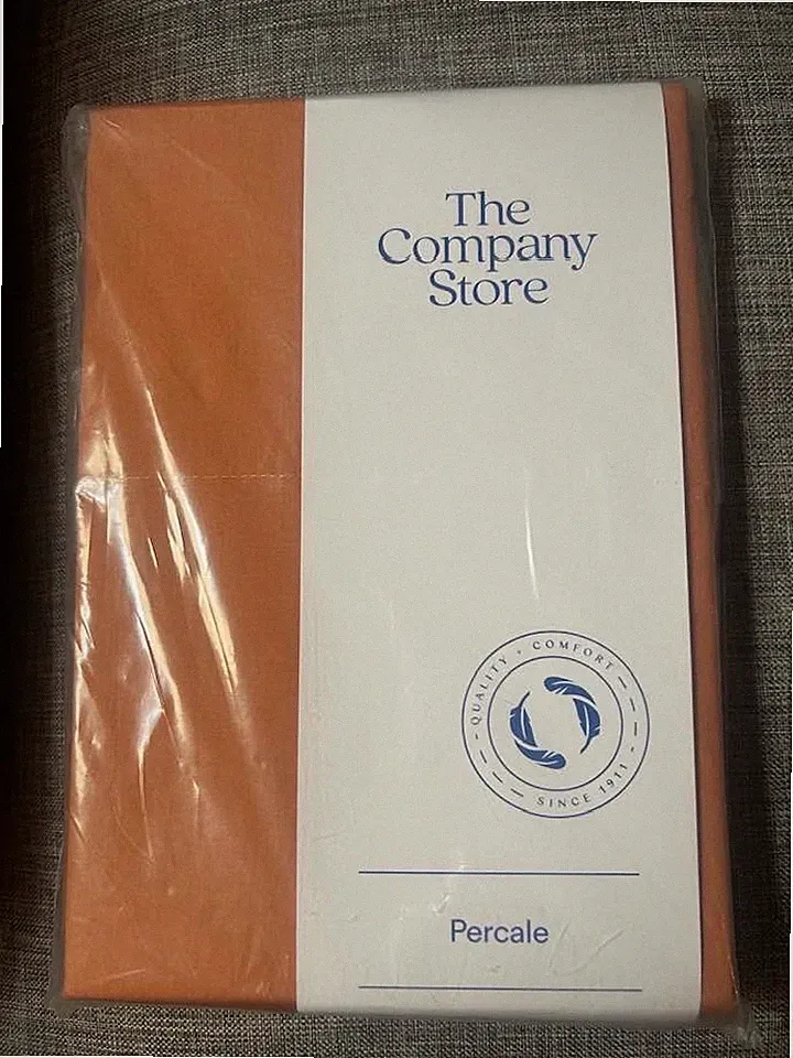 The Company Store Cotton Percale Pillow Cases Terracotta Standard