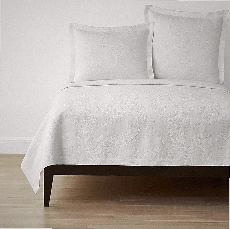 The Company Store Cotton Putnam Cotton Matelasse Coverlet