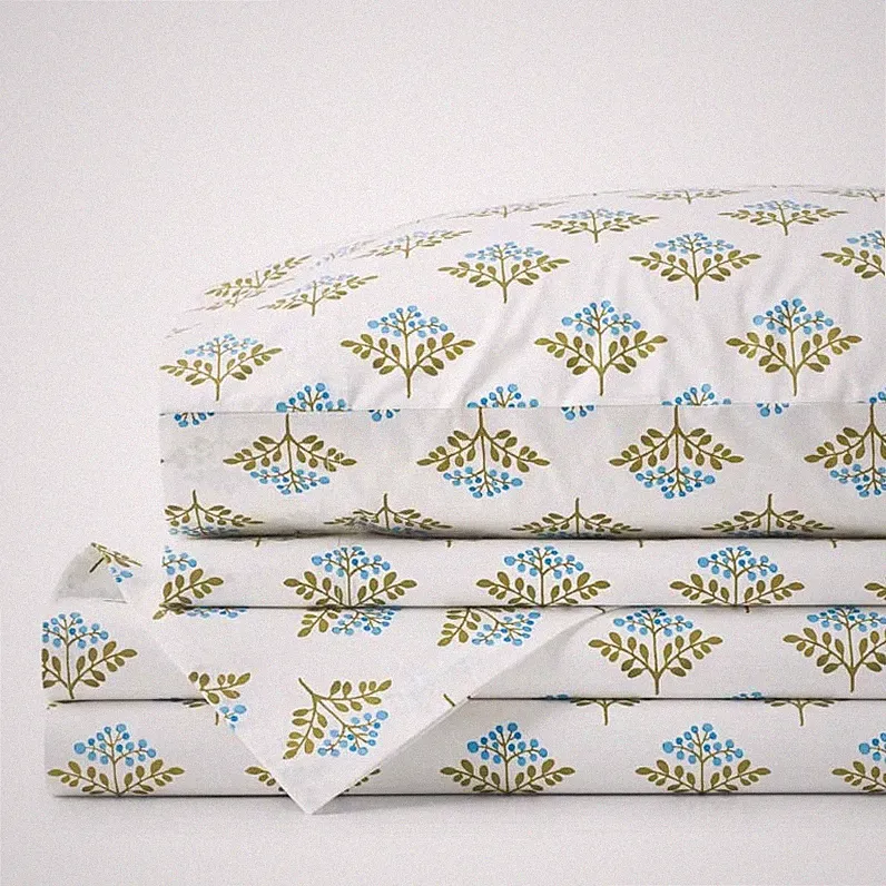 The Company Store Idril Classic Cool Cotton Percale Bed Sheet Set
