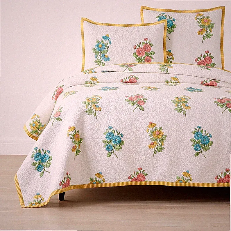 The Company store Lily Garden Quilted Coverlet - King/Cal. King
