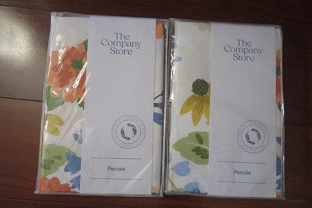 The Company Store Pillow Shams Set Of Two New In Package Standard Size