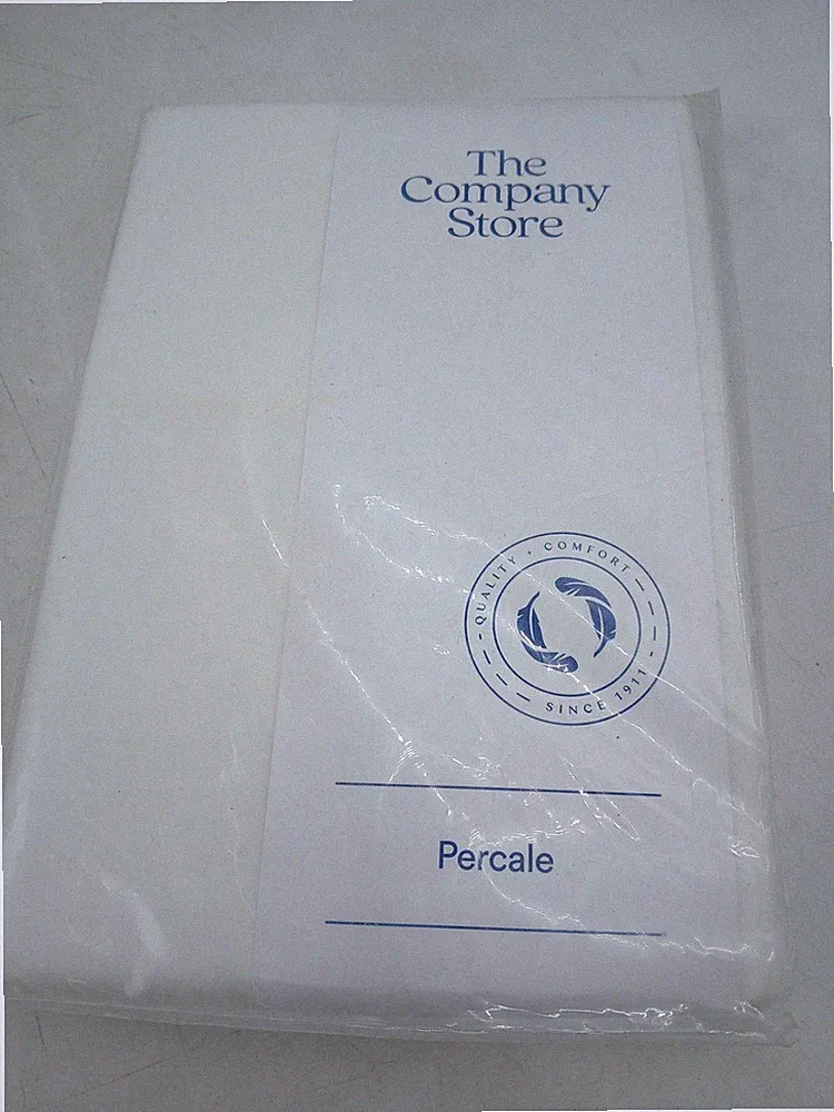 The Company Store Pillowcase Standard 20x30 Company Cotton Percale White New