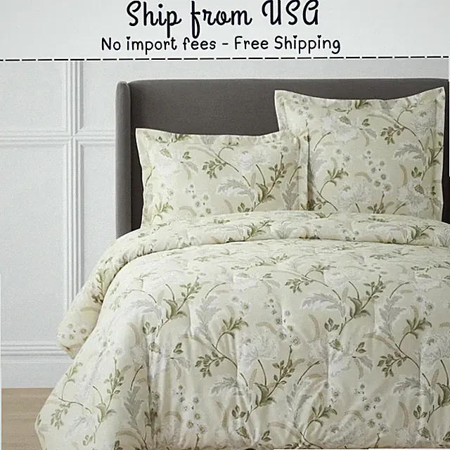 The Company Store Tranquil Blossom Premium Smooth Wrinkle-Free Sateen Comforter