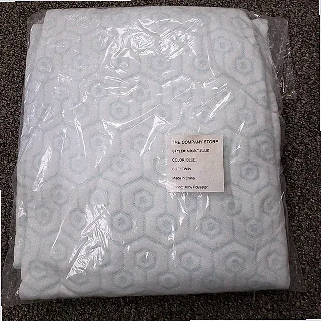 = The Company Store Ultra Cooling Twin Mattress Protector MB39-T-Blue NEW