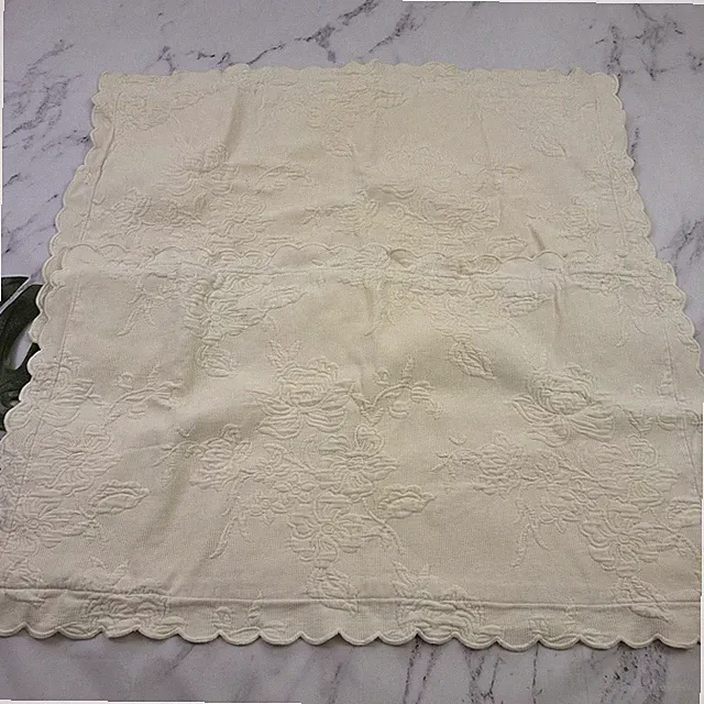 The Company Store Vintage 80s Jacquard Cotton Pillow Shams Cases Cream King